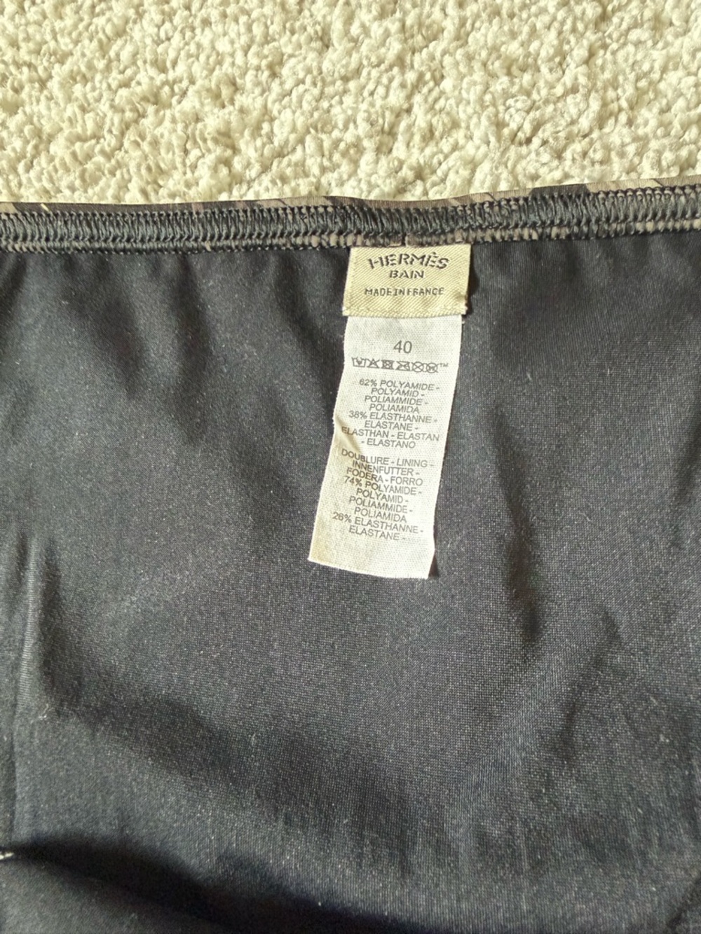 Hermes Two Piece Swimsuit Bikini Sz. 40 - Picture 3 of 15